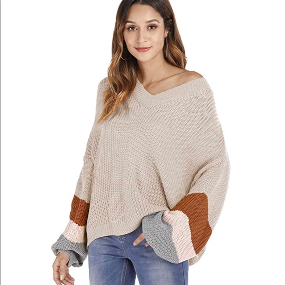 Slouchy V Neck Sweater